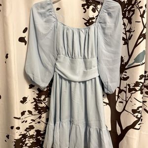 Medium baby blue dress by Exlura